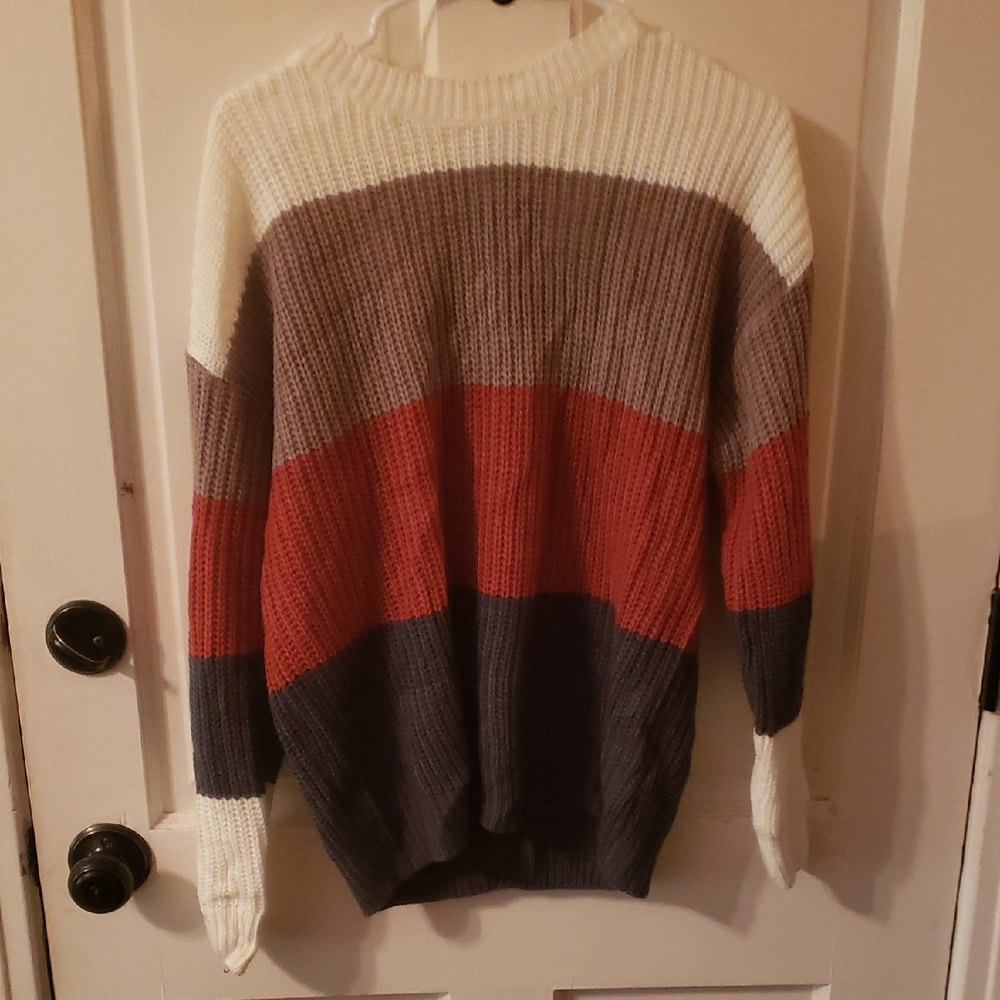 Colorblock Knit Sweater